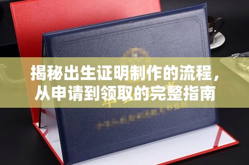 关岭揭秘出生证明制作的流程，从申请到领取的完整指南