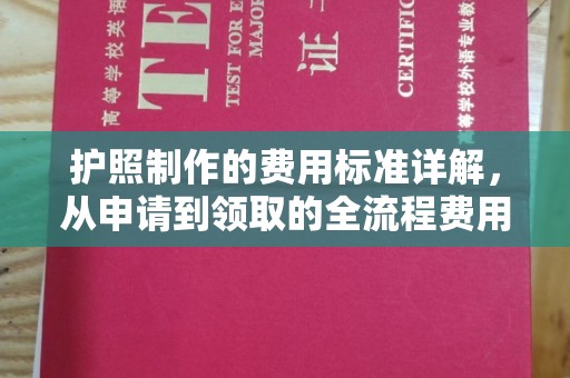 关岭护照制作的费用标准详解，从申请到领取的全流程费用指南