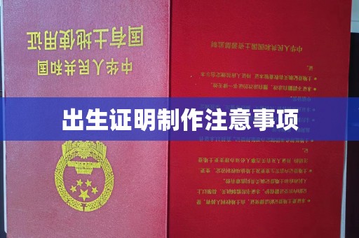 关岭出生证明制作注意事项