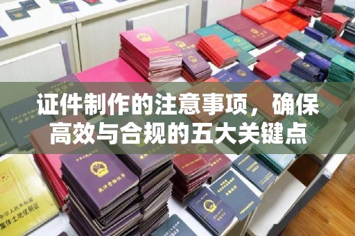 关岭证件制作的注意事项，确保高效与合规的五大关键点