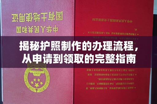 关岭揭秘护照制作的办理流程，从申请到领取的完整指南