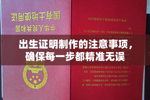 关岭出生证明制作的注意事项，确保每一步都精准无误
