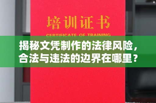 关岭揭秘文凭制作的法律风险，合法与违法的边界在哪里？